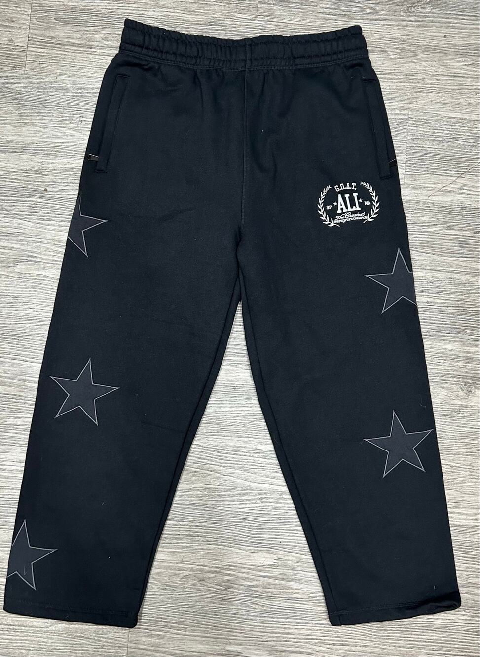 NWT Shoe Palace x Muhammad Ali Stars Sweatpants Men's XL Black GOAT Joggers